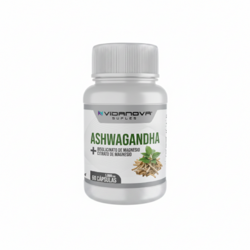 Ashwagandha + Magnesio 1000mg 60 Caps