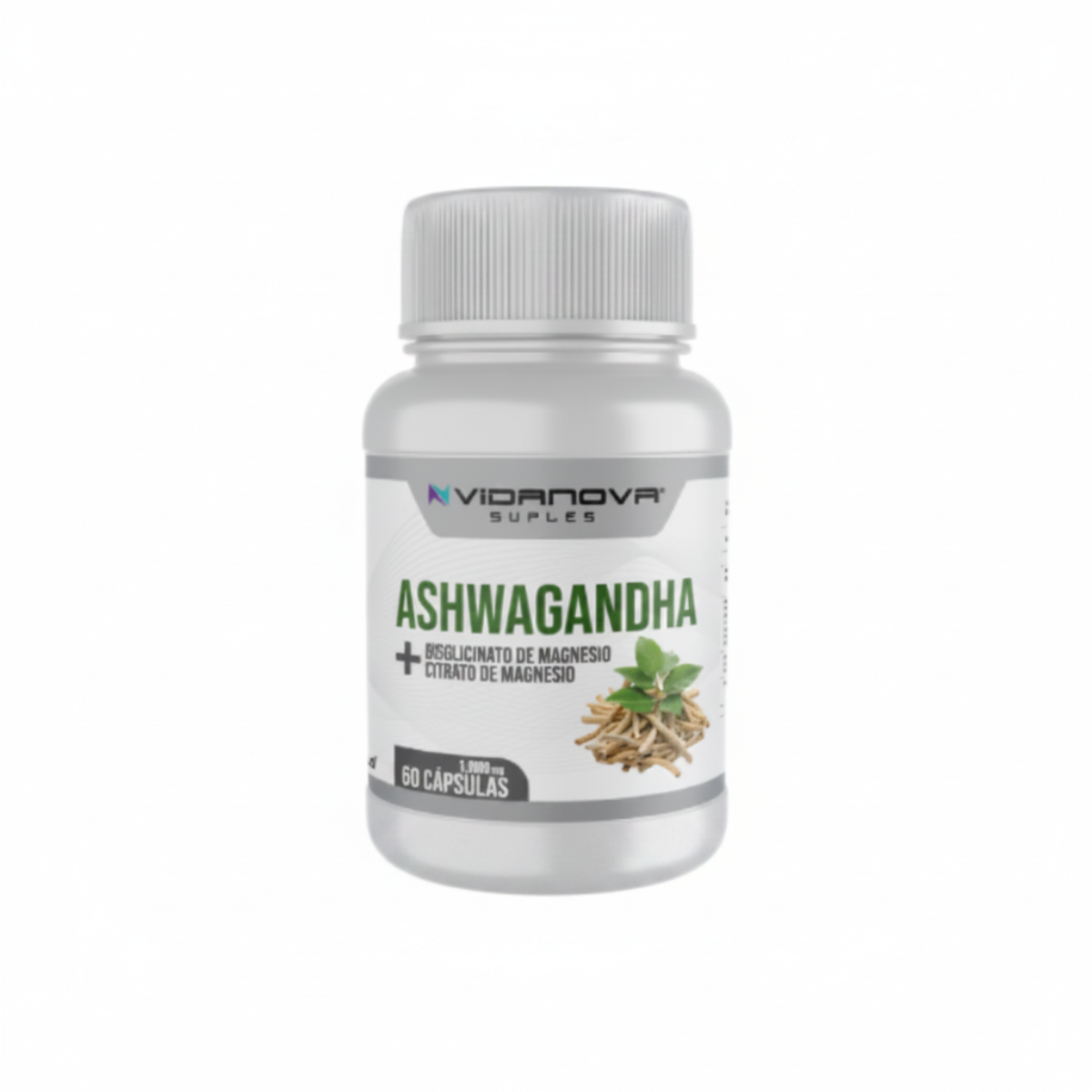 Ashwagandha + Magnesio 1000mg 60 Caps