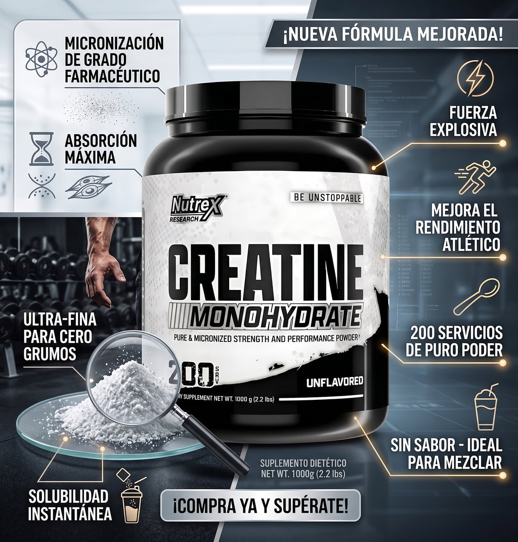 Creatina Drive — 1 kg / 200 servicios