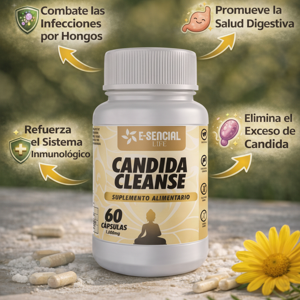 Candida Cleanse detox 1000mg 60 caps