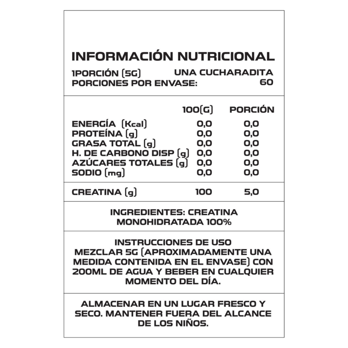 Creatina Monohidratada Pro 300mg